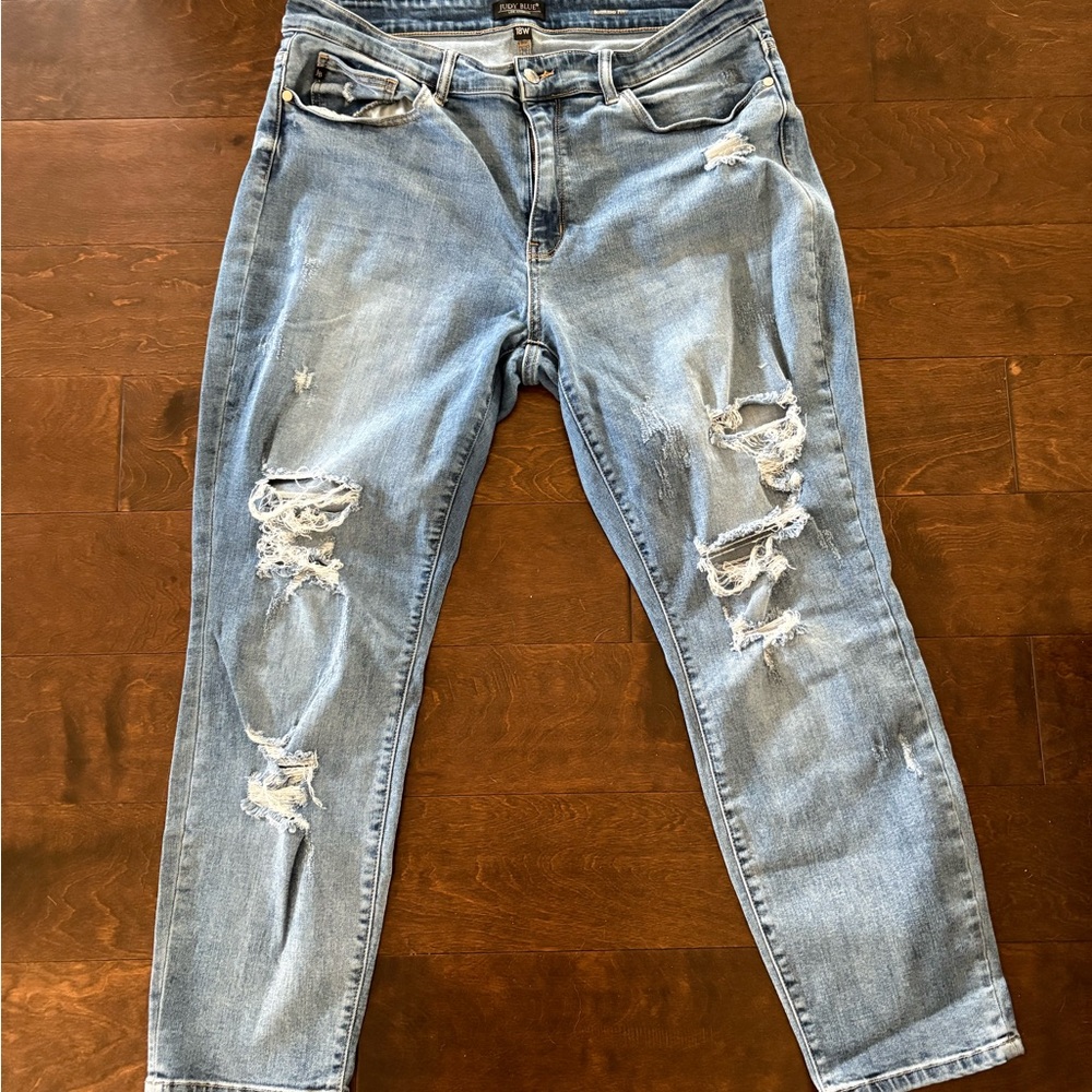 Distressed Blue Women's Jeans